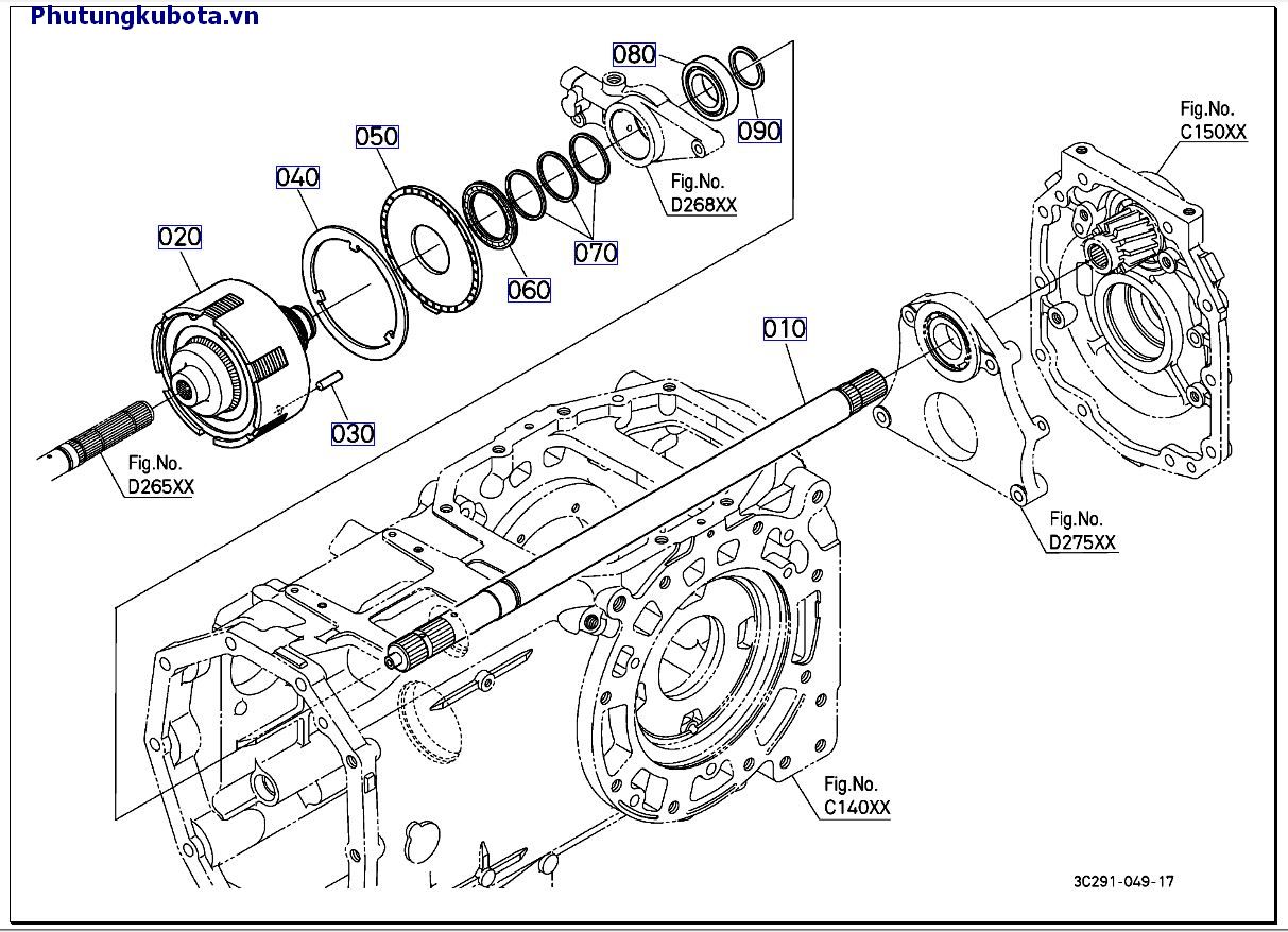 Bộ ly hợp PTO cũ 50001 -.81582